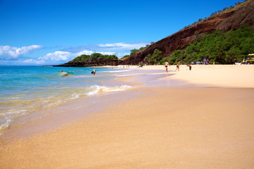 Fototapeta na wymiar Big Beach Maui Hawaii