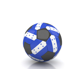 Honduras soccer ball isolated white background