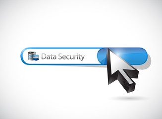 data security search bar illustration design