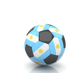 Obraz premium Argentina soccer ball isolated white background