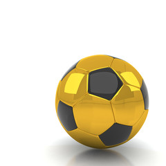 Fototapeta premium soccer ball isolated white background