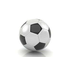 soccer ball isolated white background