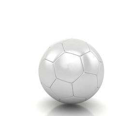 Fototapeta premium soccer ball isolated white background