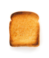 sliced bread on white