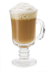 cup of coffee isolated on white