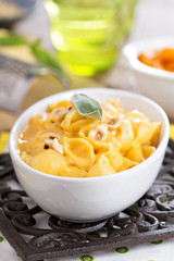 Macaroni and cheese with butternut squash