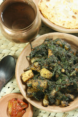 Saag Paneer it is a north Indian vegetable