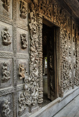 Ancient teak monastery of Shwenandaw Kyaung in Mandalay, Myanmar