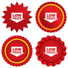 Low price sign icon. Special offer symbol.