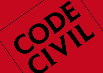 Code Civil - obrazy, fototapety, plakaty