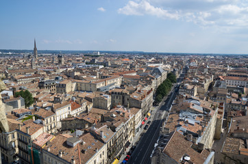 Bordeaux vue du ciel