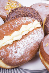 donuts on platter