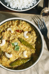 Malai Korma – a gravy made from cream