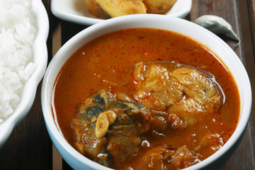 Fish Varuthuracha curry 