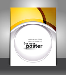 Graphic elegant design of business poster