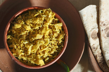 Cabbage Zunka - A simple veg dish from Maharashtra