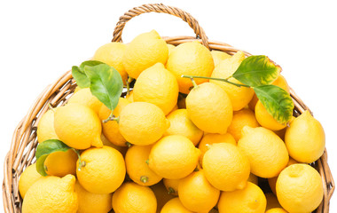 basket with lemons