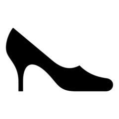 Symbol of female shoe