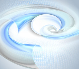 Obraz premium Abstract blue waving background