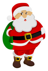 santa claus with gifts