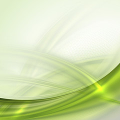 Abstract green waving background