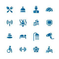 Hotel SPA, set icon