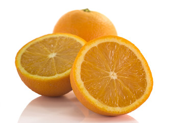 macro form orange fruit