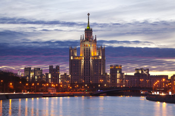 Fototapeta na wymiar Moscow dawn