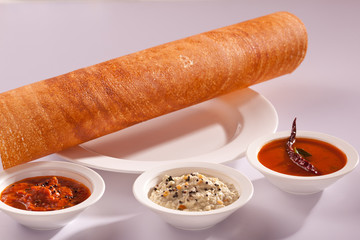 Plain Dosa – A South Indian pancake.