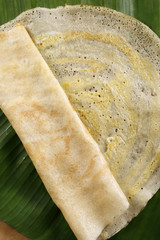 Egg Dosa is a thin crisp pancake made of egg.