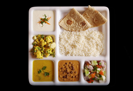 Indian Vegetarian Thali.