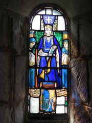 Obraz premium Edimbourg Chapelle du château Vitrail Ste Marguerite