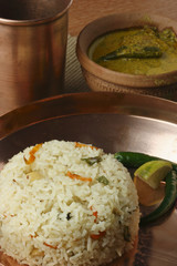 Ghee Bhatt - An Indian rice dish from Bengal