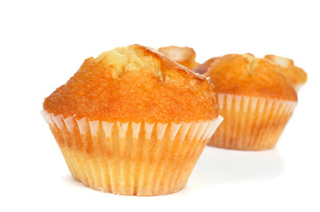 homemade magdalenas, typical spanish plain muffins