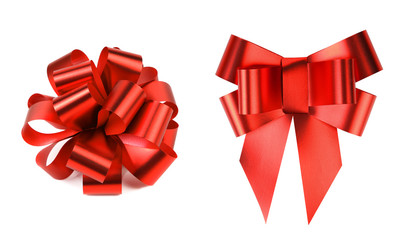 Two big red bows.