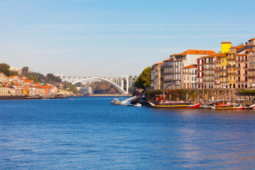 Ribeyr's region in Porto, Portugal, early in the morning