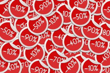 Naklejka premium Discount Stickers Background