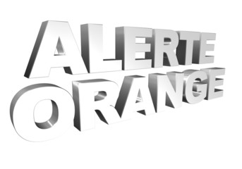 alerte orange 3D