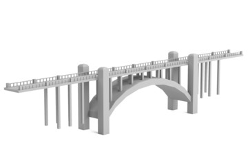 realistic 3d render of bridge
