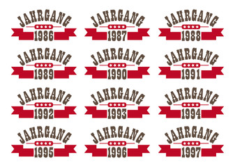 Jahrgang Banner