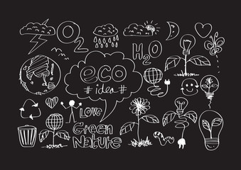 Eco Idea Sketch and Eco friendly Doodles