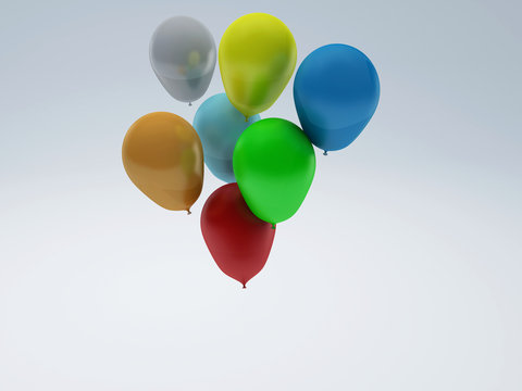 Party Balloons 3d