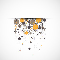 Abstract background with hexagonal shapes