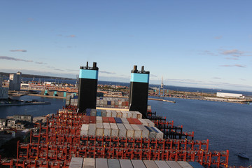 Maersk container ship