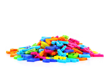 color plastic letters