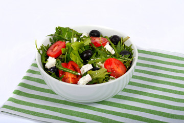 salad with vegetables and greens
