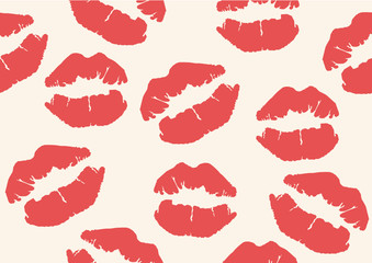 lips mark seamless background