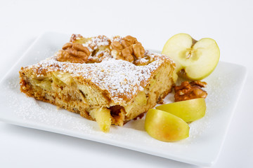 slice of tasty homemade apples pie