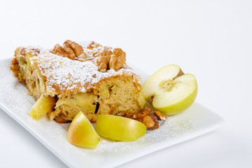 slice of tasty homemade apples pie