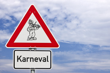 Schild Karneval 